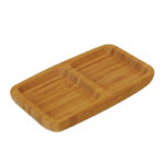 Poslužavnik od bambusa sa 2 posudice