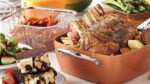 4 u 1 kaserola / pekač / friteza / steamer 24x24 - Copper pan TITAN CHEF-01 - Image 6