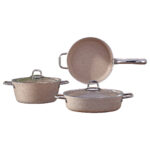 Granitni set posuđa 5/1 - PASHA CAPPUCCINO